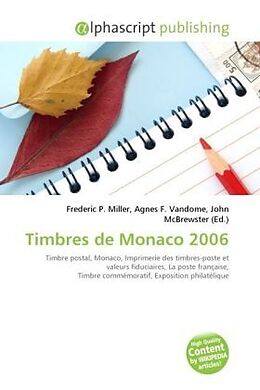 Couverture cartonnée Timbres de Monaco 2006 de 