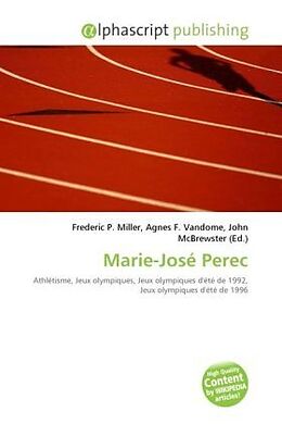 Couverture cartonnée Marie-José Perec de 