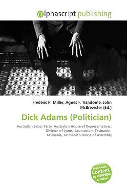 Couverture cartonnée Dick Adams (Politician) de 