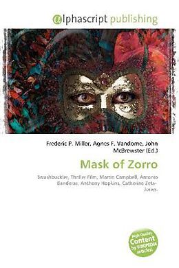 Couverture cartonnée Mask of Zorro de 