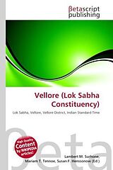 Couverture cartonnée Vellore (Lok Sabha Constituency) de 