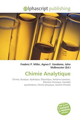 Kartonierter Einband Chimie Analytique von 