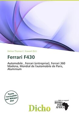 Couverture cartonnée Ferrari F430 de 