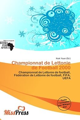 Couverture cartonnée Championnat de Lettonie de Football 2000 de 