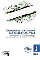 Couverture cartonnée Championnat de Lituanie de Football 1992-1993 de 