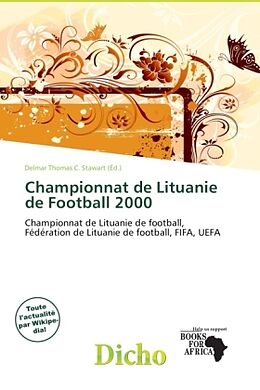 Couverture cartonnée Championnat de Lituanie de Football 2000 de 