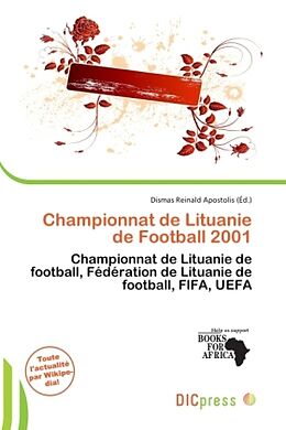 Couverture cartonnée Championnat de Lituanie de Football 2001 de 