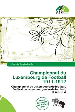 Couverture cartonnée Championnat du Luxembourg de Football 1911-1912 de 