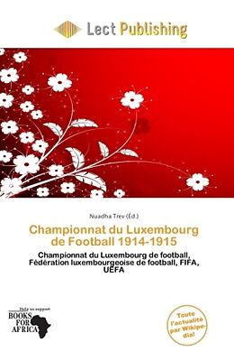 Couverture cartonnée Championnat du Luxembourg de Football 1914-1915 de 