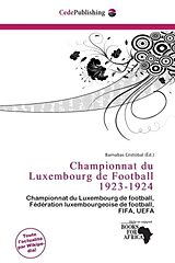 Couverture cartonnée Championnat du Luxembourg de Football 1923-1924 de 