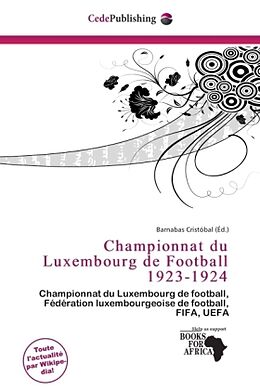 Couverture cartonnée Championnat du Luxembourg de Football 1923-1924 de 