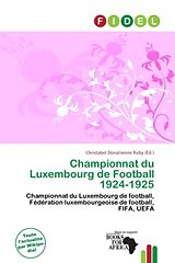 Couverture cartonnée Championnat du Luxembourg de Football 1924-1925 de 