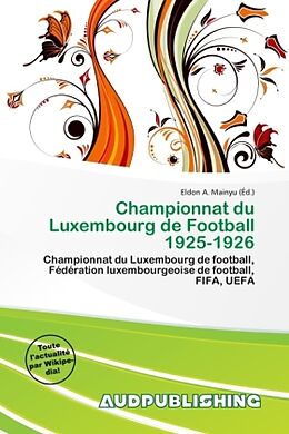 Couverture cartonnée Championnat du Luxembourg de Football 1925-1926 de 