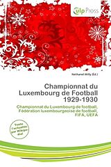 Couverture cartonnée Championnat du Luxembourg de Football 1929-1930 de 