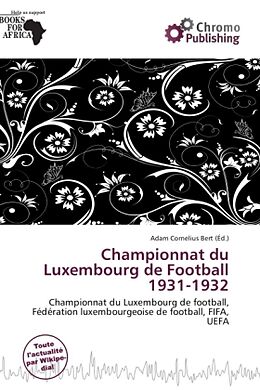 Couverture cartonnée Championnat du Luxembourg de Football 1931-1932 de 