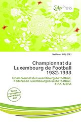 Couverture cartonnée Championnat du Luxembourg de Football 1932-1933 de 