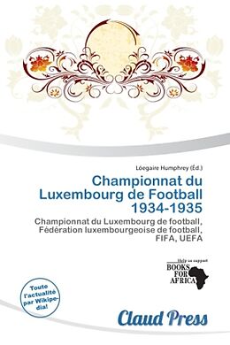 Couverture cartonnée Championnat du Luxembourg de Football 1934-1935 de 