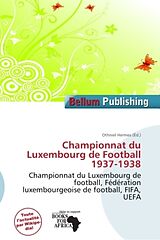 Couverture cartonnée Championnat du Luxembourg de Football 1937-1938 de 