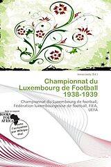 Couverture cartonnée Championnat du Luxembourg de Football 1938-1939 de 