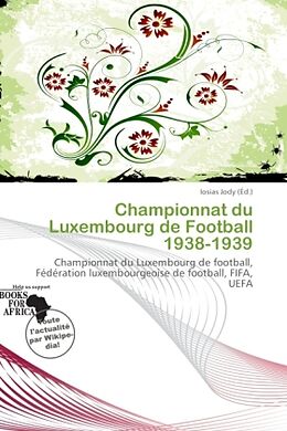 Couverture cartonnée Championnat du Luxembourg de Football 1938-1939 de 