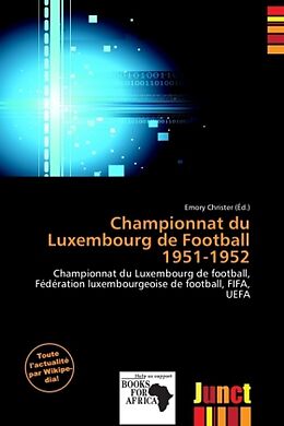 Couverture cartonnée Championnat du Luxembourg de Football 1951-1952 de 