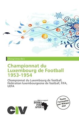 Couverture cartonnée Championnat du Luxembourg de Football 1953-1954 de 