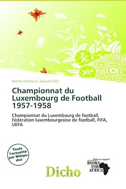 Couverture cartonnée Championnat du Luxembourg de Football 1957-1958 de 