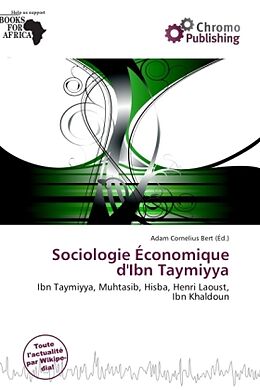 Couverture cartonnée Sociologie Économique d'Ibn Taymiyya de 