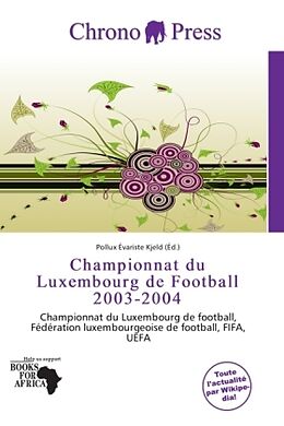 Couverture cartonnée Championnat du Luxembourg de Football 2003-2004 de 