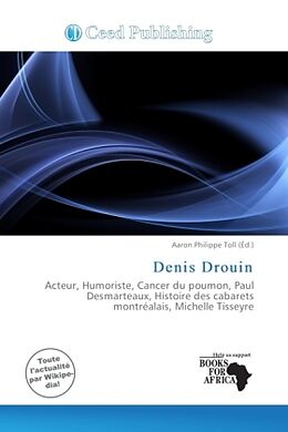 Couverture cartonnée Denis Drouin de 