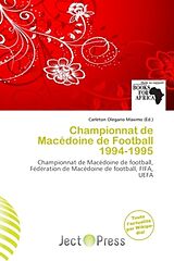 Couverture cartonnée Championnat de Macédoine de Football 1994-1995 de 