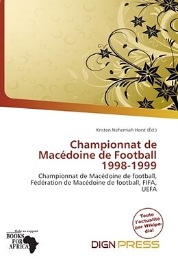 Couverture cartonnée Championnat de Macédoine de Football 1998-1999 de 