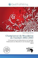 Couverture cartonnée Championnat de Macédoine de Football 2002-2003 de 