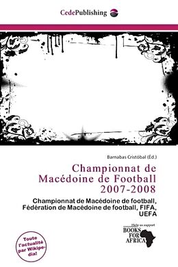 Couverture cartonnée Championnat de Macédoine de Football 2007-2008 de 