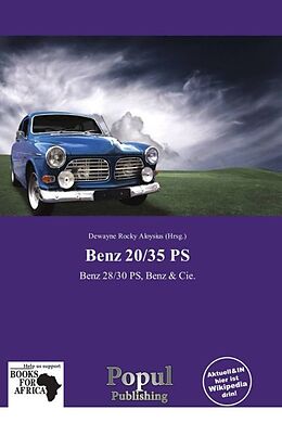 Kartonierter Einband Benz 20/35 PS von 