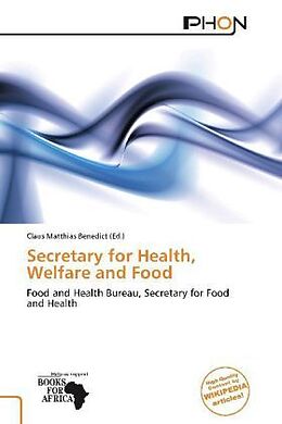 Couverture cartonnée Secretary for Health, Welfare and Food de 