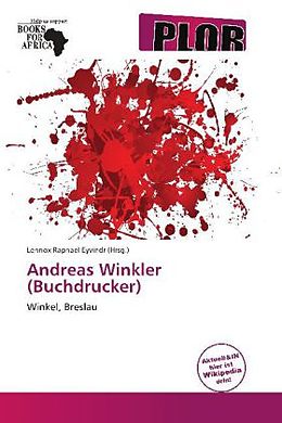 Kartonierter Einband Andreas Winkler (Buchdrucker) von 