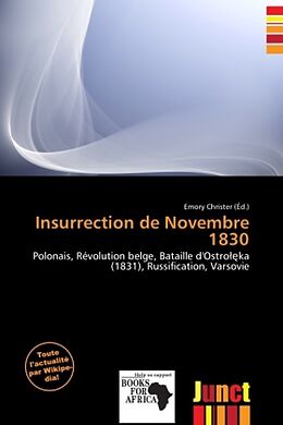 Couverture cartonnée Insurrection de Novembre 1830 de 