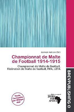 Couverture cartonnée Championnat de Malte de Football 1914-1915 de 