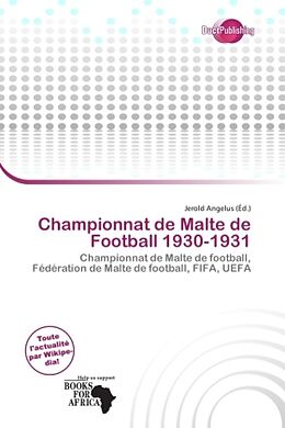 Couverture cartonnée Championnat de Malte de Football 1930-1931 de 