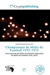 Couverture cartonnée Championnat de Malte de Football 1932-1933 de 