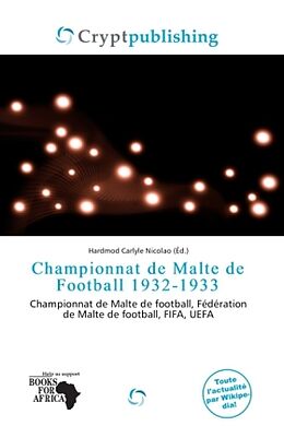 Couverture cartonnée Championnat de Malte de Football 1932-1933 de 