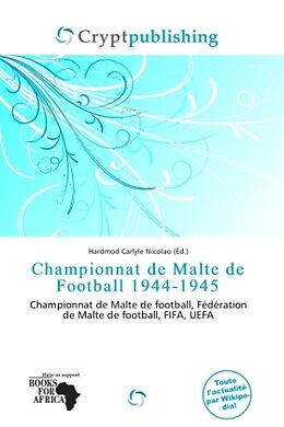 Couverture cartonnée Championnat de Malte de Football 1944-1945 de 