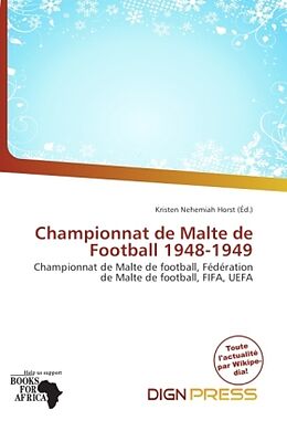 Couverture cartonnée Championnat de Malte de Football 1948-1949 de 