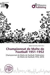 Couverture cartonnée Championnat de Malte de Football 1951-1952 de 