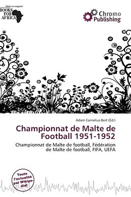 Couverture cartonnée Championnat de Malte de Football 1951-1952 de 