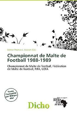 Couverture cartonnée Championnat de Malte de Football 1988-1989 de 