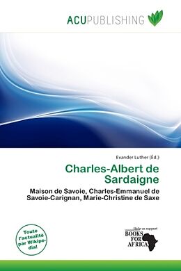 Couverture cartonnée Charles-Albert de Sardaigne de 