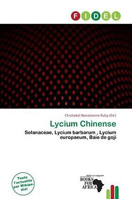 Couverture cartonnée Lycium Chinense de 