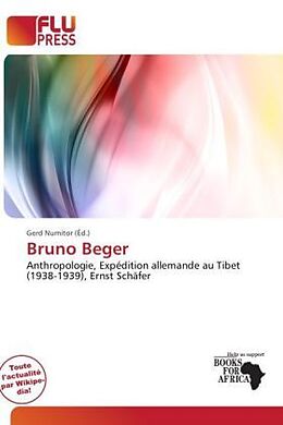 Couverture cartonnée Bruno Beger de 